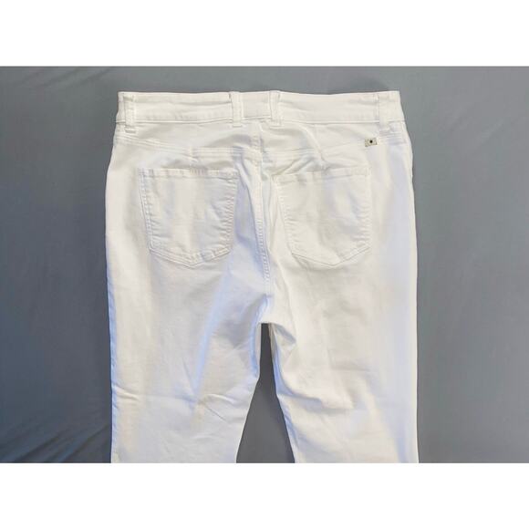 Lucky Brand Emma Crop 5-Pocket Comfort Stretch Denim Jeans. White, Women's 16W. - Picture 7 of 8